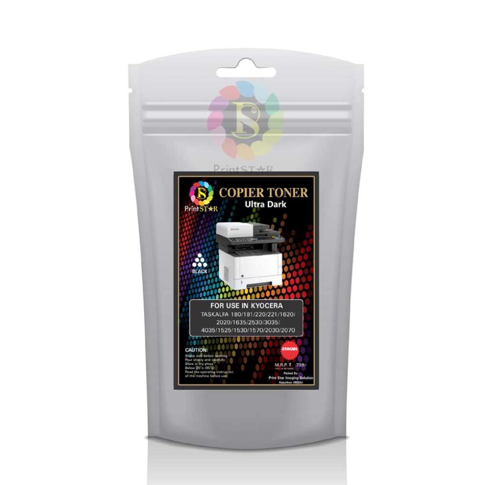 Printstar Toner Powder Kyocera 500gm Ultra Dark Black